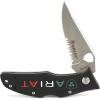 ARIAT Mexico Logo Hybrid Blade Folding Knife, Black, 3″ Blade (Medium)(Black)