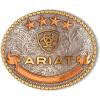 ARIAT Oval Logo Antique Silver/Gold – Acc Buckle