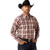 ARIAT Pro Series Norbert Classic Fit Shirt(Dark Red/Navy)