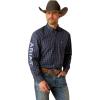 ARIAT Pro Series Norbert Classic Fit Shirt(Navy Blue/Light Blue)