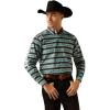 ARIAT Pro Series Norbert Classic Fit Shirt(Turquoise/White)