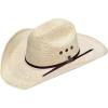 ARIAT Unisex Adult Natural Palm Tophand Straw Hat, Natural/Chocolate, 7-5/8