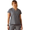 ARIAT Womens Clara 6 Pocket Scrub Top(Charcoal Grey)