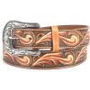 ARIAT Women’s Diamond Inlay Center Pattern Belt(Tan)
