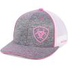 ARIAT Women’s Grey/Pink Adjustable Snapback Hat