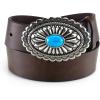 ARIAT Women’s Oval Concho Buckle Belt(Brown)