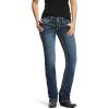 ARIAT Women’s R.E.A.L. Mid Rise Stretch Ivy SKB Str Leg Jean(Blue)