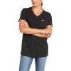 ARIAT Women’s Rebar Cotton Strong V-Neck Top(Carbine)