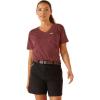 ARIAT Women’s Rebar Cottonstrong Roughneck Graphic T-Shirt(Burgundy Heather)