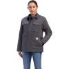 ARIAT Womens Rebar Duracanvas Sherpa-lined Coat(Rebar Grey)