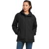 ARIAT Women’s Rebar Stormshell Logo Waterproof Jacket(Black/Purple Potion)