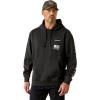 ARIAT mens Ariat Sponsor Patriot Hoodie(Charcoal Heather)