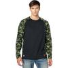 ARIAT mens Fr Ac Stretch Camo Baseball T-shirt(Black/Lime Camo)