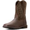 ARIAT mens Groundbreaker Wide Square Toe Work Boot(Brown)
