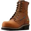 ARIAT mens Logger Shock Shield Waterproof Composite Toe Work Boot(Copper Brown)