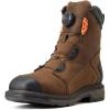 ARIAT mens Workhog Xt 8″ Boa Waterproof Carbon Toe Work Boot(Chocolate Brown)