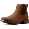 ARIAT unisex-child Booker Ultra Round Toe Western Boot(Rough Tan)