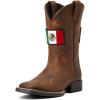 ARIAT unisex-child Orgullo Mexicano Ii Western Boot(Distressed Brown)