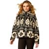ARIAT womens Berber Snap Front Sweatshirt(Winslow Southwest Print)