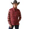 ARIAT womens Crius Insulated Vest(Burnt Rose Print)