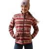 ARIAT womens New Team Softshell Print Jacket(Blushing Serape)