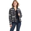 ARIAT womens New Team Softshell Print Jacket(Rio Chiquito Black/Buttercream)