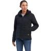 Ariat 10037609 (DISC) Womens Rebar Valkyrie Canvas Black Jacket(Black)