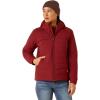 Ariat 10037609 (DISC) Womens Rebar Valkyrie Canvas Black Jacket(Cabernet)