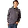 Ariat Boys’ Gradient Badge Hoodie(Odyssey Gray Heather)