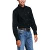 Ariat Boys’ Solid Twill Classic Fit Shirt(Black)