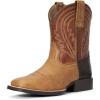 Ariat Kids Boy’s Wiggle Room™ Lil’ Hos (Toddler/Little Kid/Big Kid)(Adobe Chocolate/Navy)