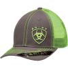 Ariat Men’s Ariat Men’s Gray Heather Cap(Lime Green)