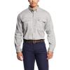 Ariat Men’s Big and Tall Flame Resistant Work Shirt(Silver Fox)