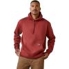 Ariat Men’s Big and Tall REBAR Logo Hoodie(Brick Red)