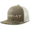 Ariat Men’s Black Red Gray Mesh Hat(Dark Green)