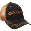 Ariat Men’s Black Red Gray Mesh Hat(Orange)