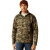 Ariat Men’s Caldwell Logo 1/4 Zip Sweater(Green Camo)