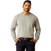 Ariat Mens Fr Pima T-Shirt(Silver Fox)