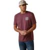 Ariat Men’s Graphic T-Shirt(Burgundy Heather/Curve Ball)