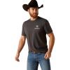 Ariat Men’s Graphic T-Shirt(Charcoal Heather/Eagle Round)