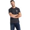 Ariat Men’s Graphic T-Shirt(Charcoal Heather/Woodgrain Shield)