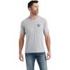 Ariat Men’s Graphic T-Shirt(Grey Heather/Lucky Horseshoe)