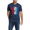 Ariat Men’s Graphic T-Shirt(Navy Heather/Standing Tall)