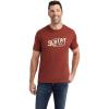 Ariat Men’s Graphic T-Shirt(Rust Heather/Rope Oval)