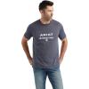 Ariat Men’s Graphic T-Shirt(Titanium Heather/Western Lockup)