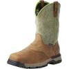 Ariat Men’s Rebar Flex Western H2O Composite Toe(Rye Brown/Olive Green)