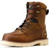 Ariat Men’s Rebar Lift 8″ Waterproof Composite Toe Work Boot Industrial(Distressed Brown)