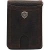 Ariat Men’s Rowdy Shield Logo Brown Money Clip Bifold Wallet A35117282