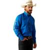 Ariat Men’s Team Logo Twill Classic Fit Shirt(Blue/Light Blue)