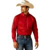Ariat Men’s Team Logo Twill Classic Fit Shirt(Red)